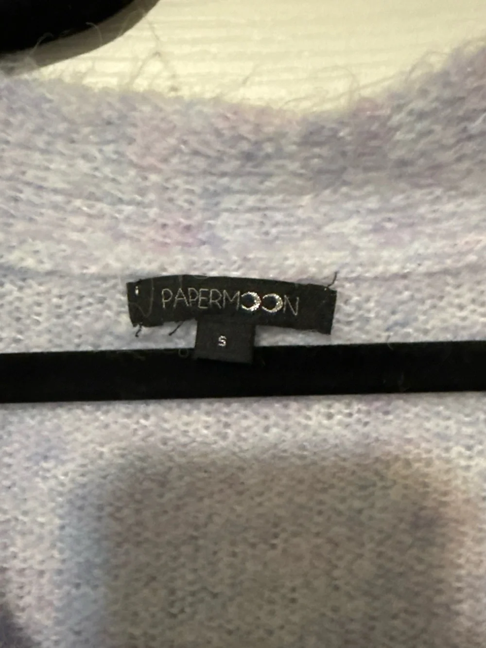 Papermoon Pastel Lavender Knit V-Neck Button Cardigan